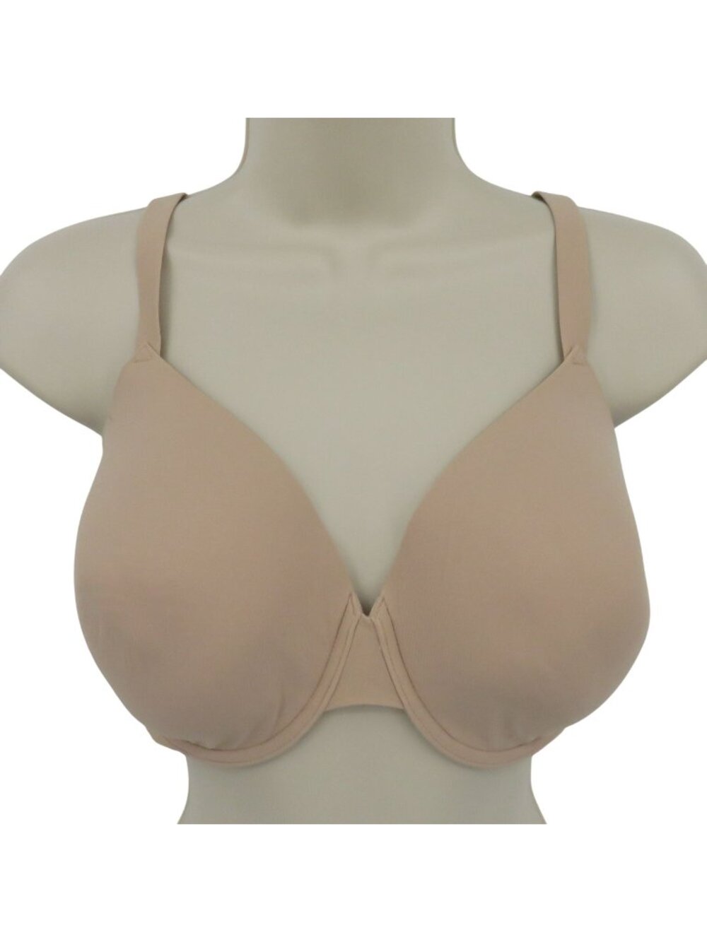 True & Co 36DD Style 11310 Convertible T Shirt Bra Solid Beige Underwire Lined
